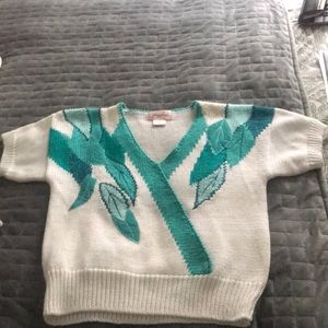 Vintage short sleeve sweater